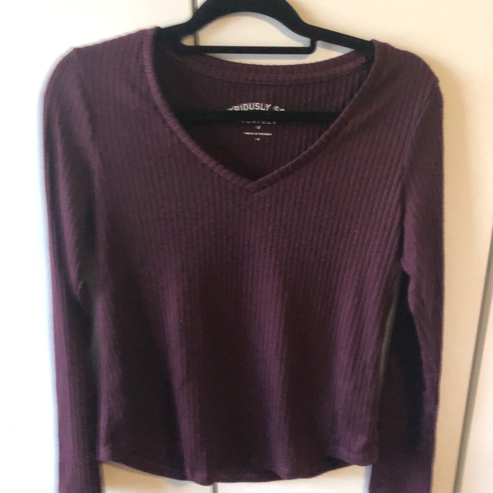 Maroon top